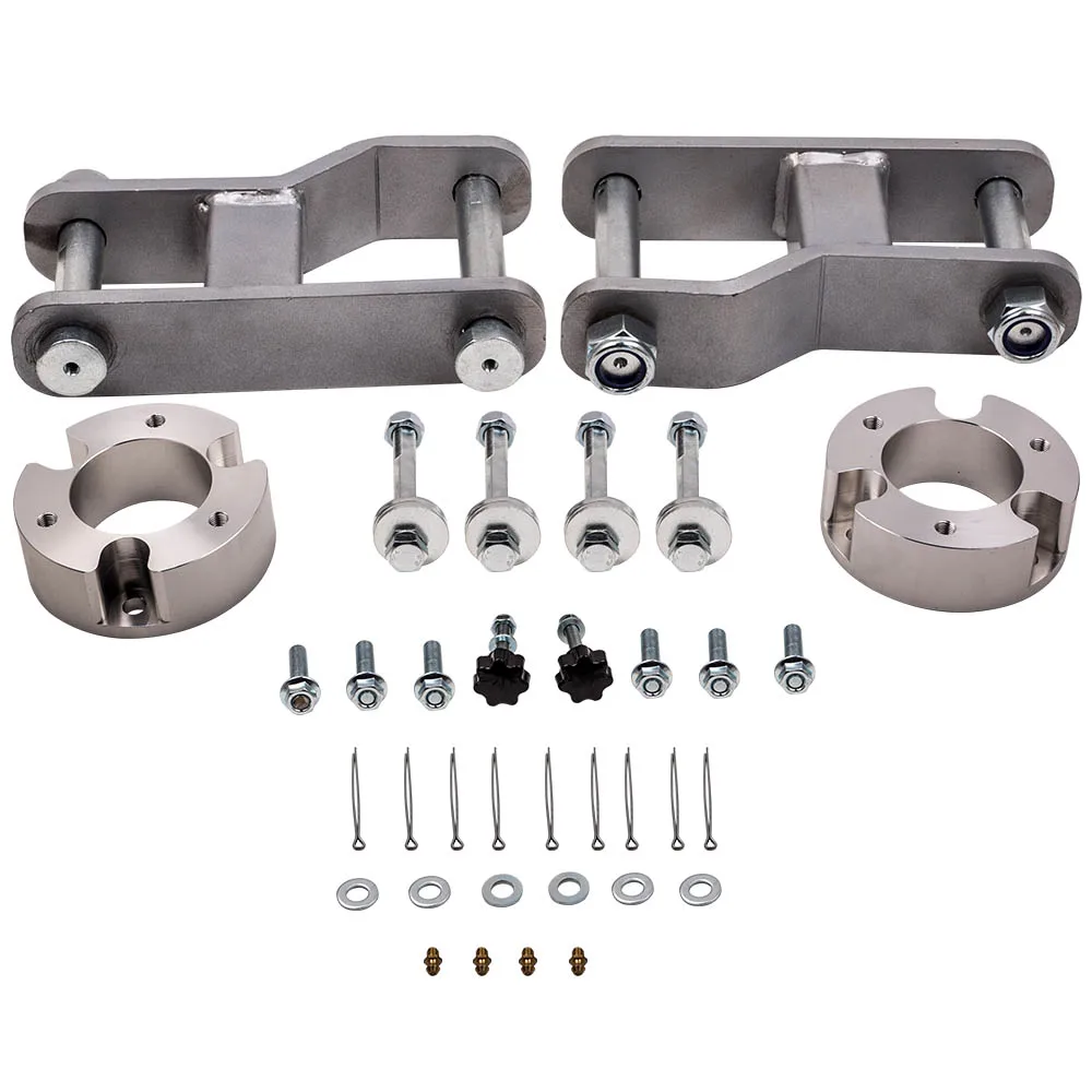 

2.5" Front 2" Rear Suspension lift Kit Shock Spacers For Nissan Navara D40 4WD Front Coil Strut Spacers Shackles