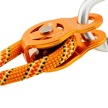 

Ce Outdoors Fixed Type Single Pulley Mountaineering Cross Hoist Climbing Fire Fighting Transport Sliding Rope Crossing Rescue