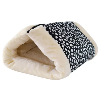 

1Pc Comfortatble Adorable Soft Cat Bed Kitten Nest Cozy Plush Warm Zipper Design Cat Sleeping Bed