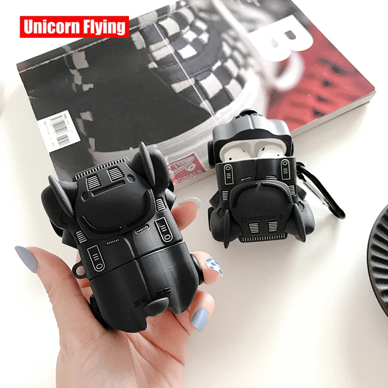 

LinXiang DC Super Hero Batman Sports Car Chariot Shape Bluetooth Earphone Silicone Protective Case For Apple Airpods 1 2