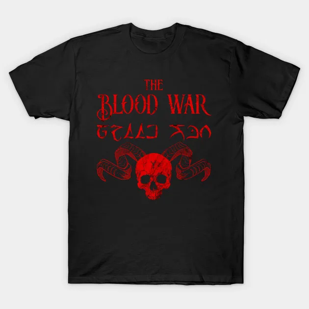 Мужская футболка The Blood War (красная) Футболка женская | одежда