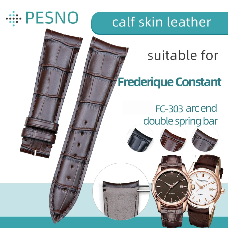 Frederique Constant Brown Calf Leather Strap