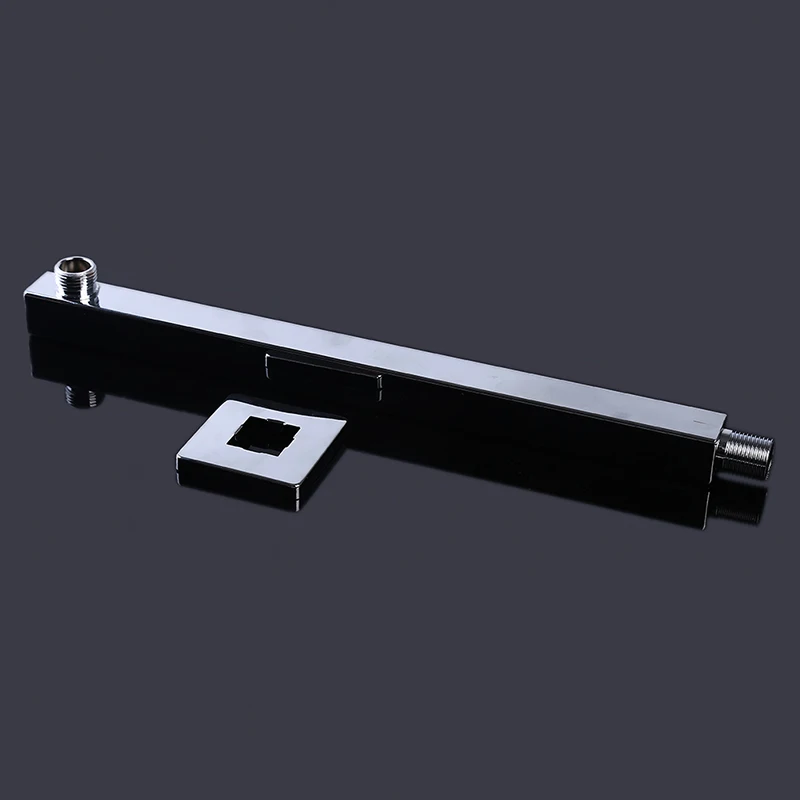 37.5cm Length Plastic Square Shower Head Arm Wall Mounted Extension Arm Bathroom Tools Accessories