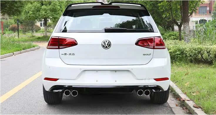 Для GOLF 7 5 Body kit спойлер 2014 2018 для Volkswagen ABS задний передний бампер диффузор защитные