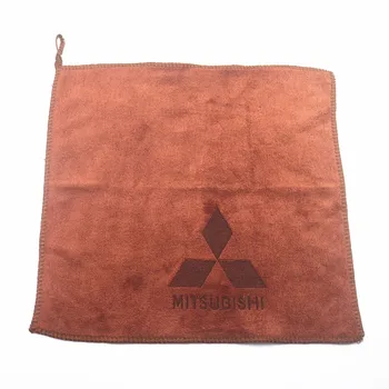 

30*30CM Car Sticker Wash Microfiber Towel Car Cleaning For Mitsubishi lancer asx outlander pajero l200 galant Car Styling