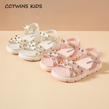 

Kids Shoes 2020 Summer Baby Girls Stud Flat Children Fashion Princess Sandals Toddlers Brand Pink Casual Shoes 1706016
