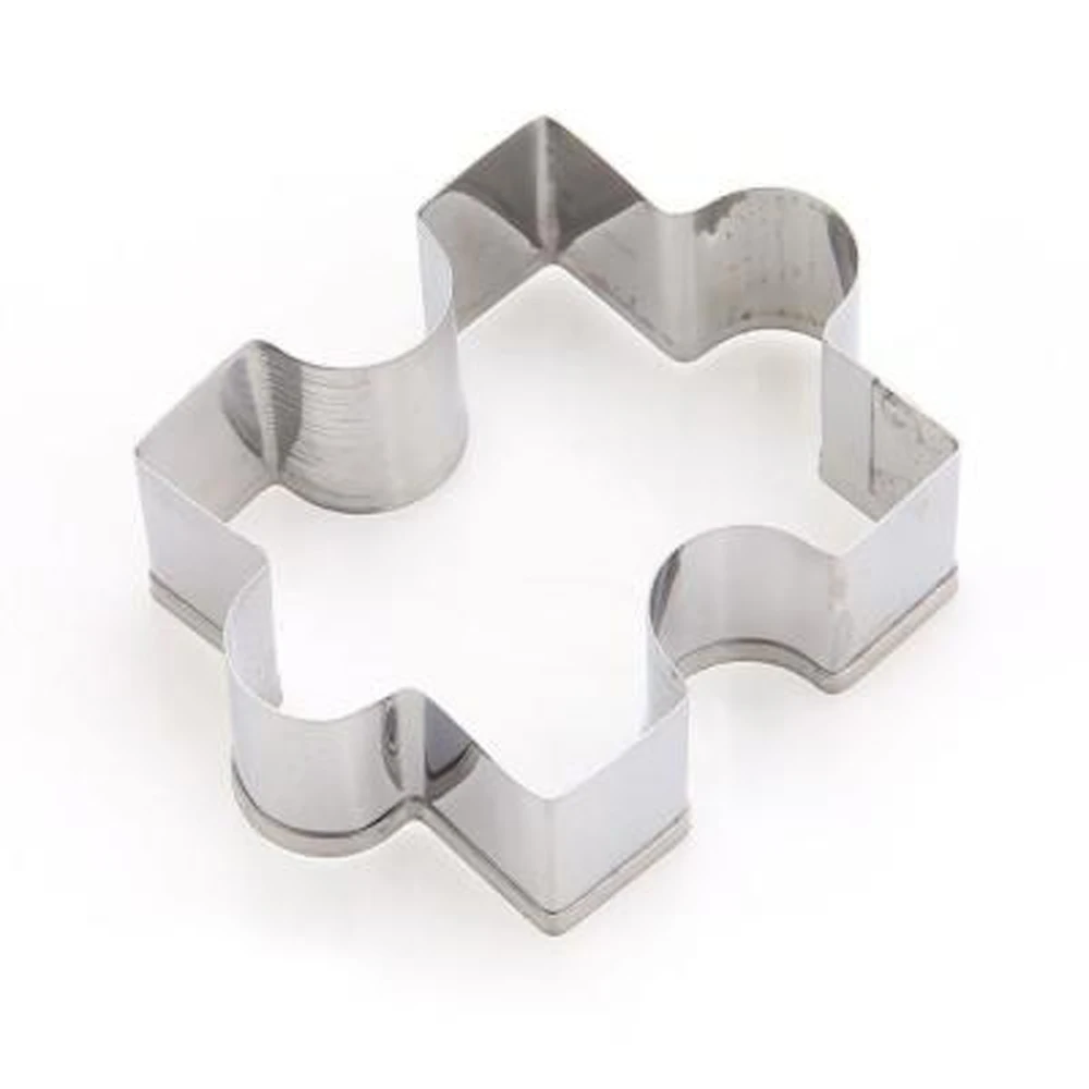 Cookie Cutters Jigsaw Shape Christmas Stainless Steel Cutter DIY Dessert Bakeware cake mold Kitchen accessories cookie cutters
