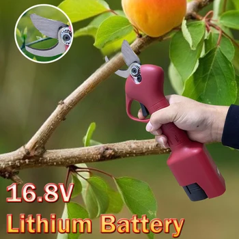Cheap 500W 16.8V Electric Pruning Scissors Pruning Shears Rechargeable Garden Pruner Secateur Branch Cutter Cutting Tool + 2x Battery