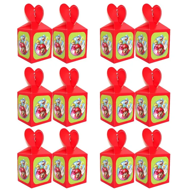 Bandai 12/24/36 Question Boy Birthday Party Candy Box Birthday Party Gift Box Souvenir Gift Candy Box Birthday Party Decorations A pack of 6pcs