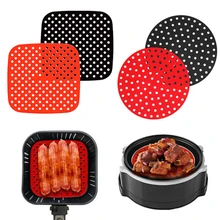 

Round Square Silicon Air Fryer Liner Non-stick Baking Mat Pastry Tools Accessorie Reusable Bakeware Oil Mats Cake Grilled Saucer