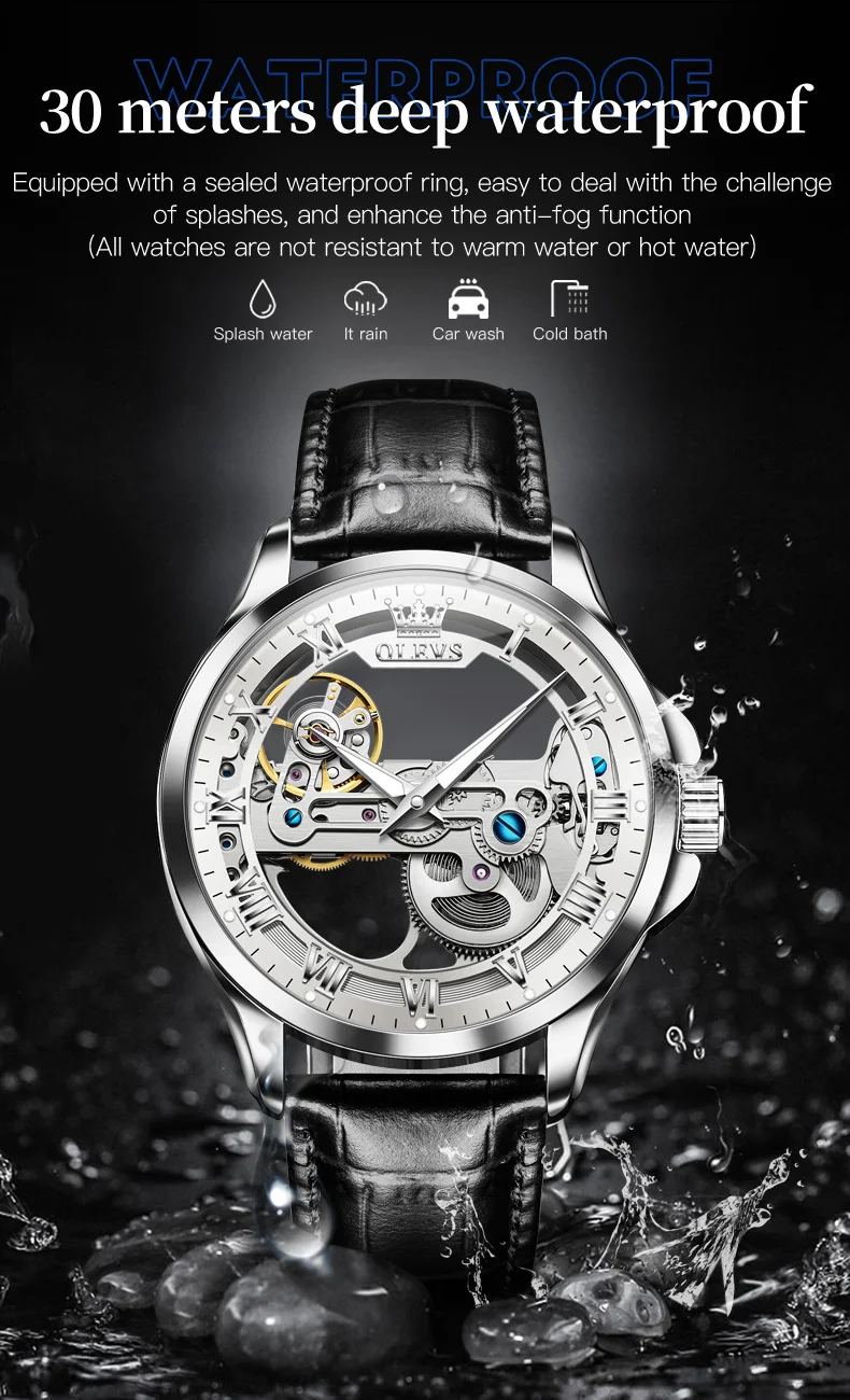 OLEVS Luxury  Automatic Mechanical Wristwatch
