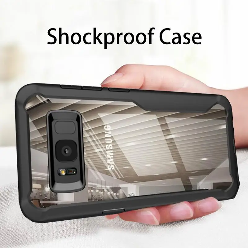 

Shockproof Case For Samsung Galaxy S10 S9 S8 Plus Note 8 9 Transparent Case Cover For Samsung A8 A6 Plus 2018 Armor Case