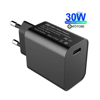 

WOTOBE USB Type C Wall Charger, 30W with Power Delivery, PowerPort Speed PD3.0 for MacBook Pro/Air iPad Pro 2018 iPhone Nexus