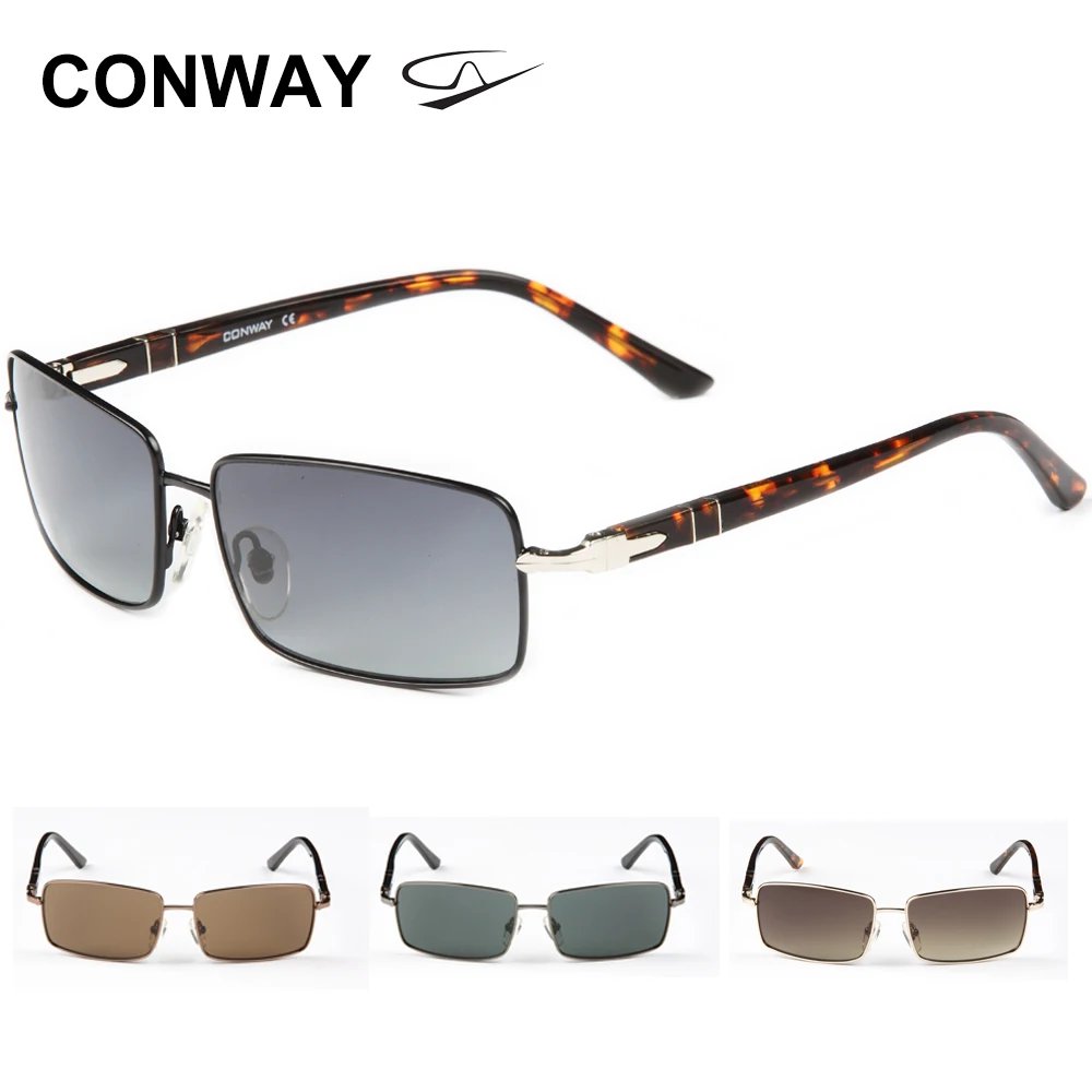 Квадратные Солнцезащитные очки Conway в ретро стиле для мужчин и женщин