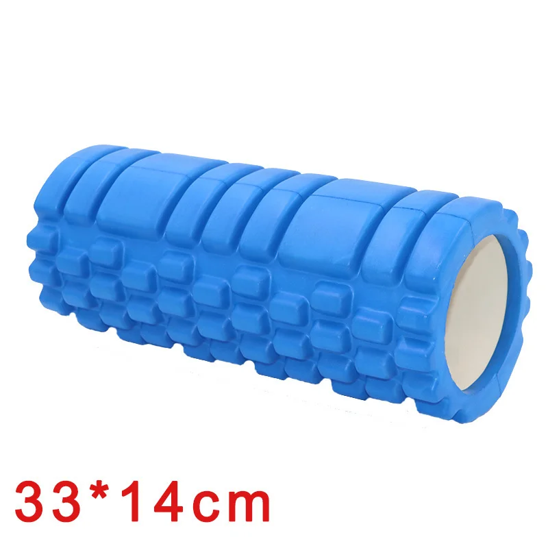 Blue33 14 Колонка для йоги, фитнеса, пилатеса, Йога, пена, роликовые блоки, поезд, тренажерный зал, массаж, сетка, триггер, точечная терапия, физио-упражнения - Цвет: Blue33 14