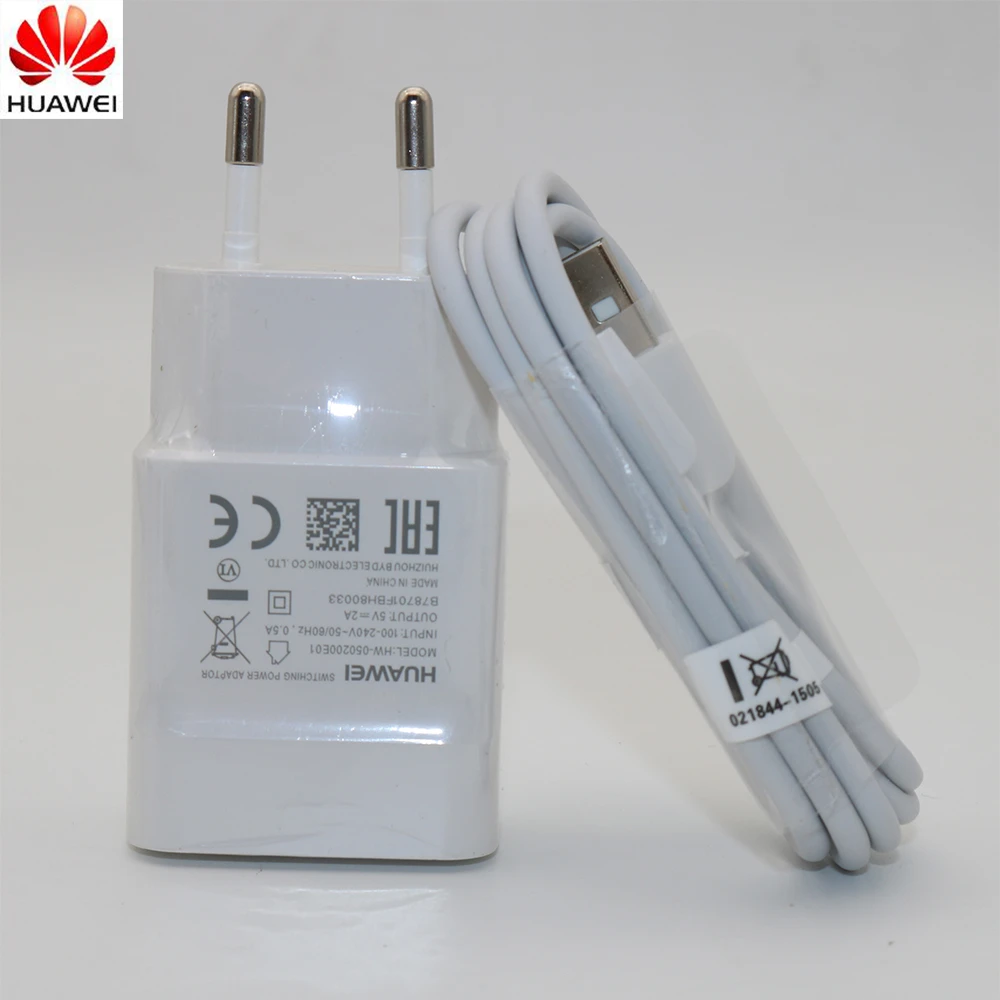 usb charger 12v Original EU US Huawei Mate 10 Lite charging 5V2A charger and micro cable for p8 p9 p10 lite mate 10 lite Honor 8x 7x y5 y6 y7 y9 airpods usb c