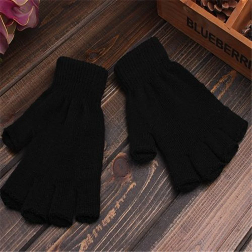 Fingerless Knitted Gloves Men/Women Cycling