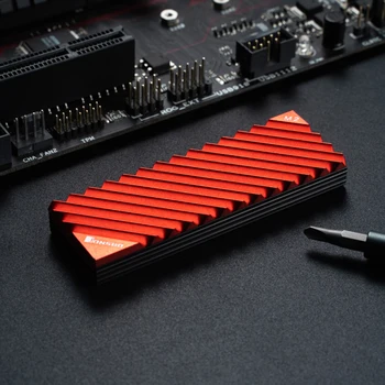 

Jonsbo M.2 2280 SSD Hard Disk Aluminum Alloy Heat Dissipation Fin Heat Sink with Thermal Pad for Desktop PC Dropshipping