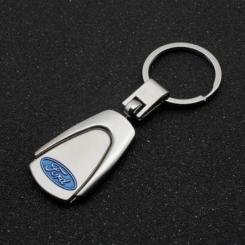 

For Ford Focus 2 3 1 MK2 MK3 MK1 Fusion Kuga Fiesta Mondeo 3D Metal Emblem Auto Keychain Key Chain Ring Holder Car Accessories