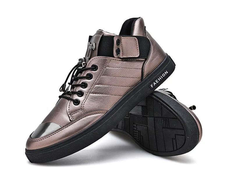 M- Autumn and winter new in the round head trend fashion outdoor sports shoes casual wild comfortable wear lace up men's shoes