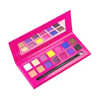 

DNM 14-Color Glitter Matte Eyeshadow Palette Makeup Natural Glitter Pigment Highlight Waterproof Eyeshadow Palette
