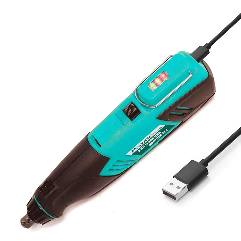 Pro'sKit PT-5206U мини usb зарядка набор электрическая дрель шуруповерт электрическая дрель гравер для шлифовального станка