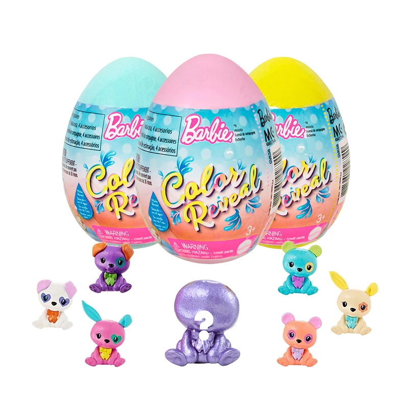 Barbie Color Reveal Surprise Doll | Pet Easter Eggs Change Surprises ...