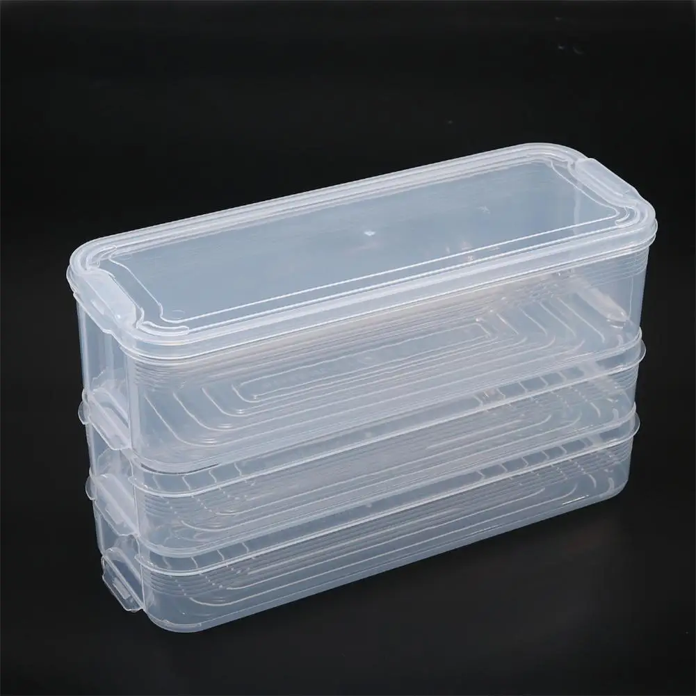 Прямоугольные ящики для хранения Контейнер для холодильника контейнеры для хранения еды с крышкой для кухонного холодильника шкаф Настольный Органайзер - Color: 6L