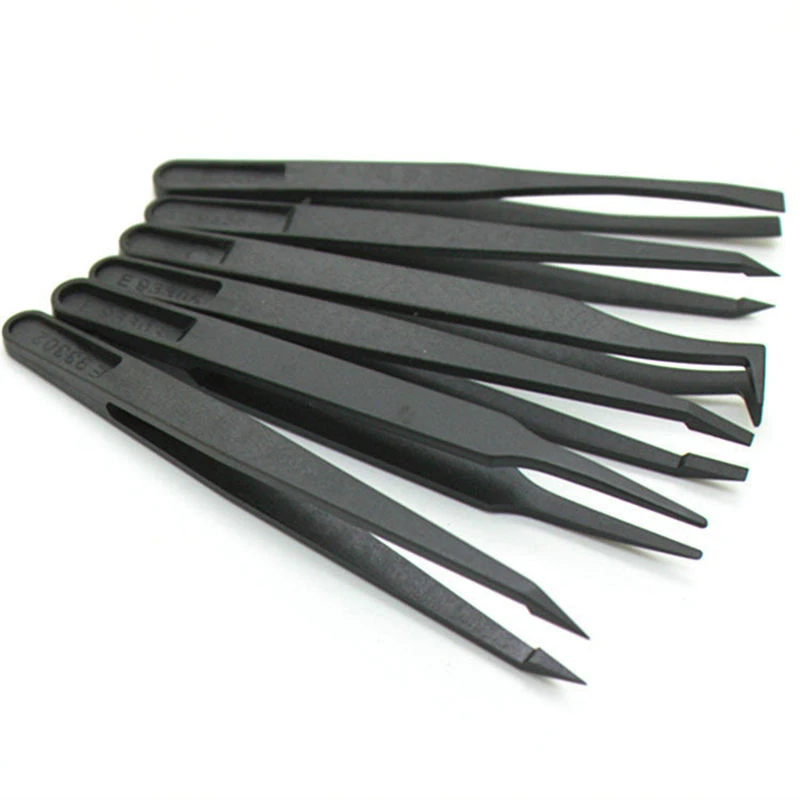 8Pcs Anti-static Electronic Tweezers Kit ESD Forceps PCB Repair Hand Tools Set 8Pcs Anti-static Electronic Tweezers Kit ESD Forceps PCB Repair Hand Tools Set
