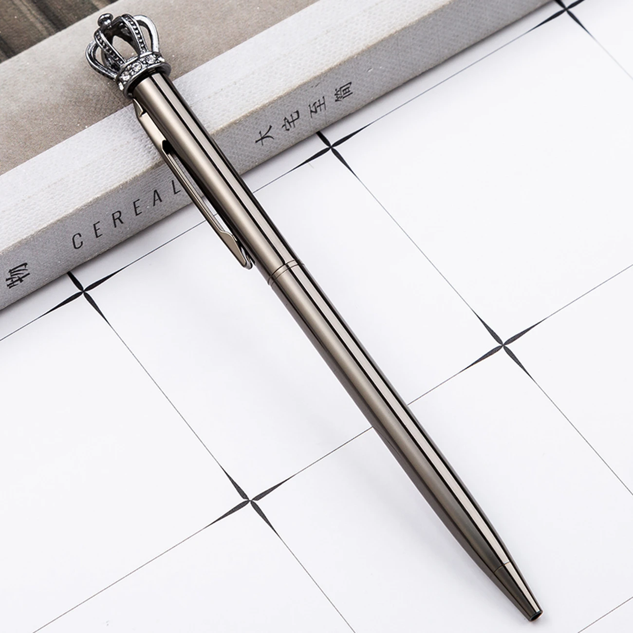 Ballpoint Pen Crystal Shiny Metal