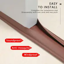 Tira de sellado inferior para puerta debajo de la puerta, tapón de tiro para el hogar, dormitorio, a prueba de sonido, reducción de ruido, tapón de sellado de PVC