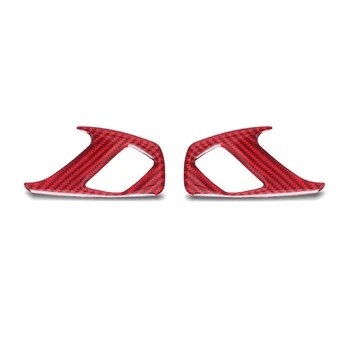 

DHBH-for Chevrolet Camaro 2016-2019 Car Door Switch Frame Trim Cover Sticker Accessories Red Carbon Fiber