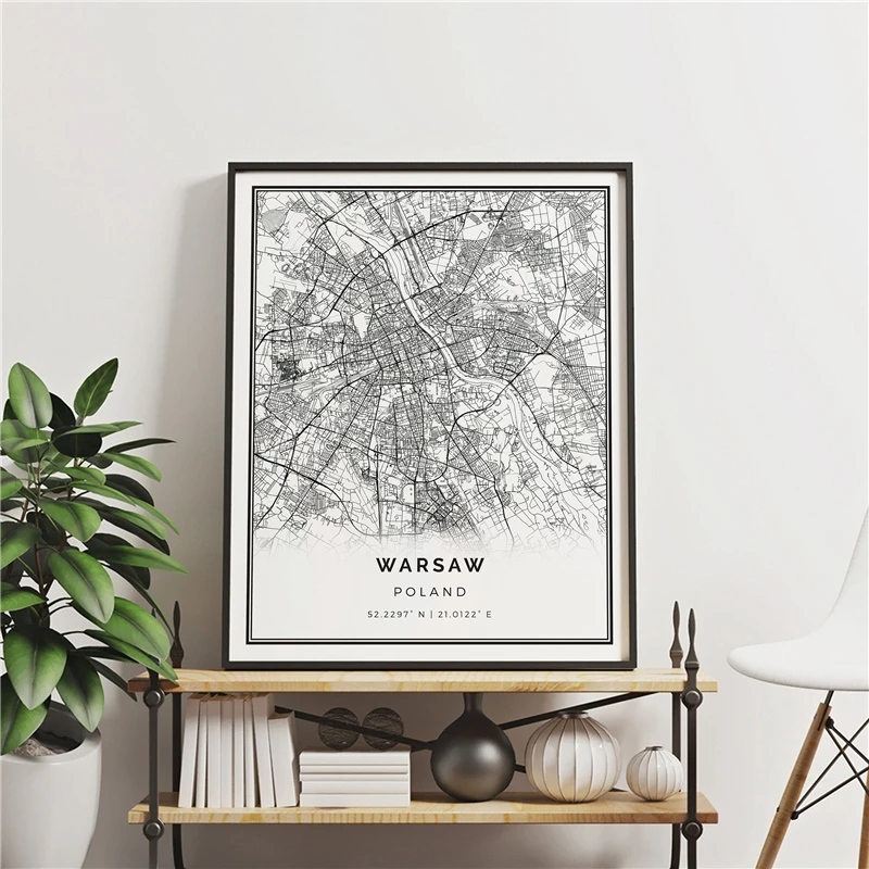 Poland-Warsaw-City-Map-Canvas-Painting-Posters-And-Prints-Wall-Art-Pictures-For-Poles-Living-Room (1)