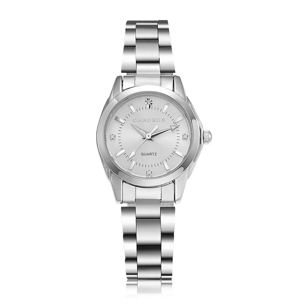 

2019 Female Daily Waterproof Quartz Movement Wrist Watches Business Watch Pointers Wrist Clock Stainless Steel Watchband