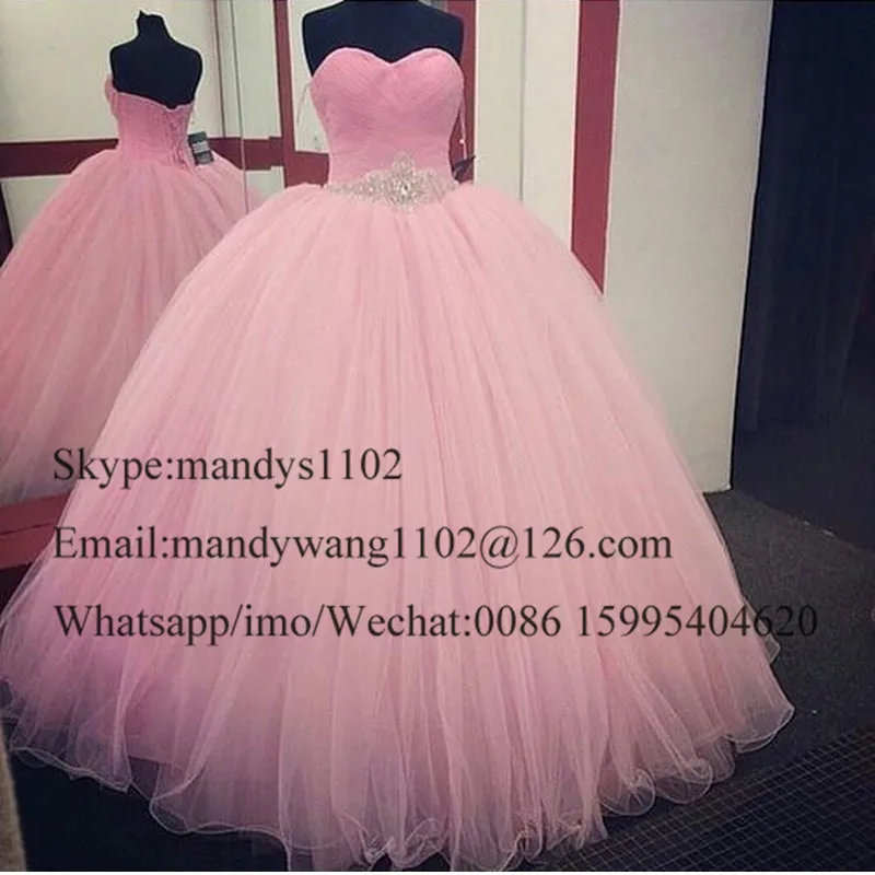 Mbcullyd розовые платья Quinceanera длинное бальное платье Принцесса сладкий 16 День рождения Платья для особых поводов vestido de 15 anos; сезон лето