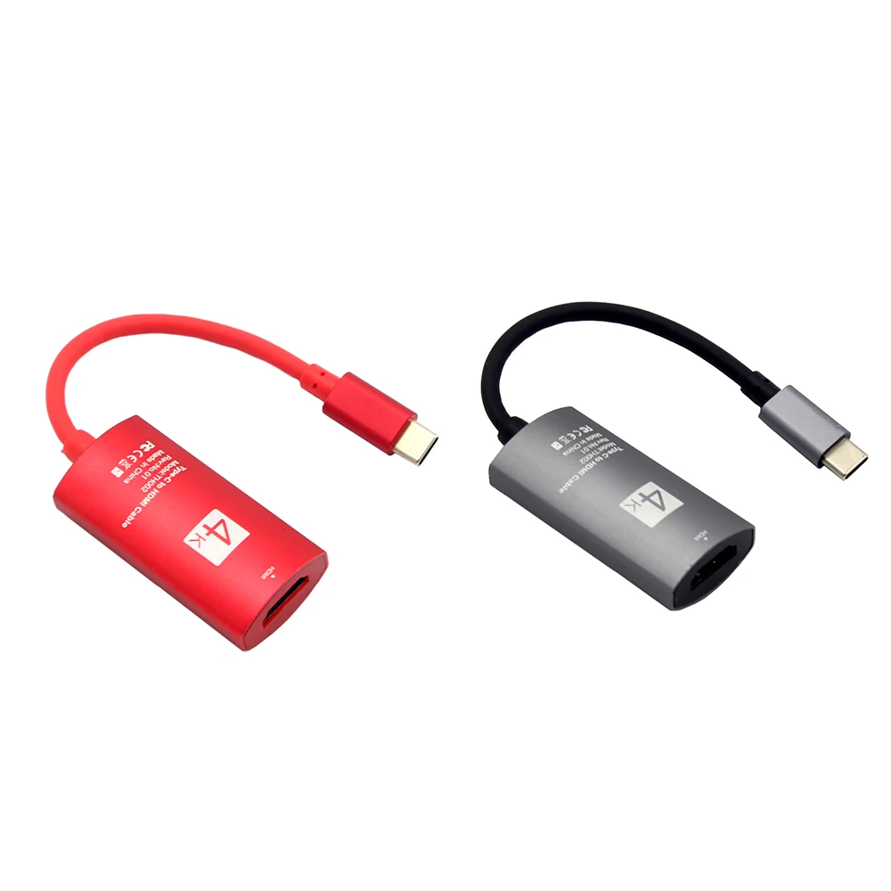 4K type C к ТВ HDMI кабель видеоадаптера преобразователь ТВЧ-сигналов для samsung Galaxy S10+ S9 S8 Plus Note 8 9 для Macbook PC для проектора