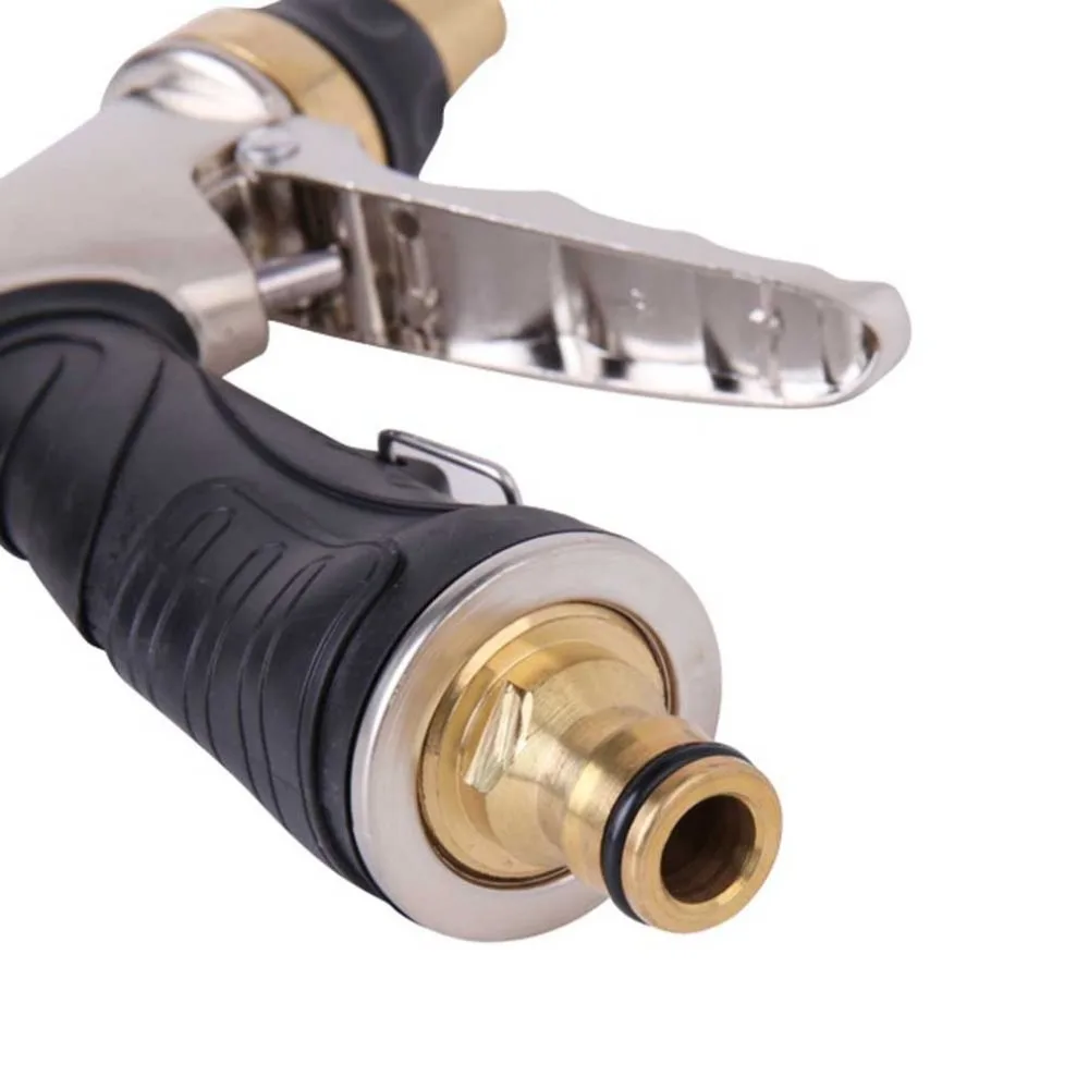 Electroplating Gold High Pressure Water Gun Home Pure Copper High Pressure Multi-Function Car Wash Water Gun Tool Garden Spray