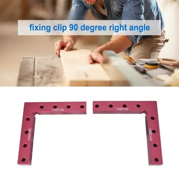 

2Pcs 90 Degree Positioning Squares Woodworking Right Angle Fixing Clip Right Angle Clamps Corner Clamping 140X140mm