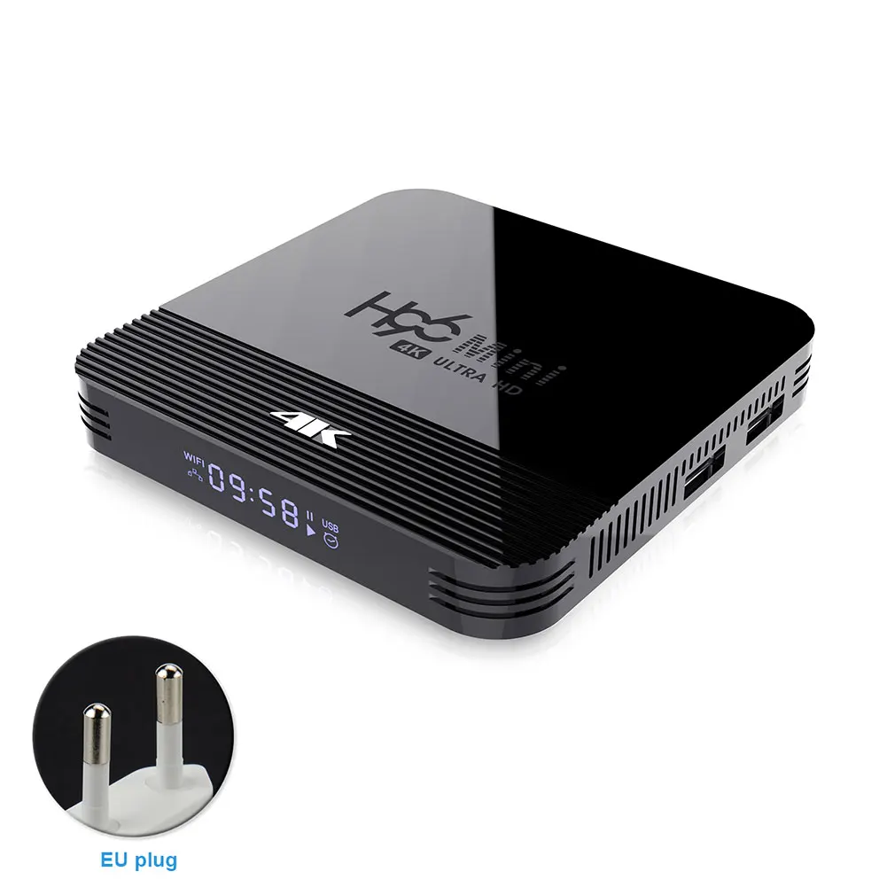 H8 4K WI-FI set top TV BOX Dual Band Цифровые RK3228 3D приемник 4 ядра смарт-5 г 2,4 медиаплеер для Android 9,0