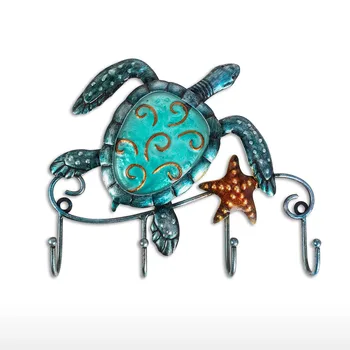 

Turtle Wall Hook Iron Home storage Rack Animal Wall Hook Rustic Decorative Wall Hook Living Room Bathroom Ornament Home Decor