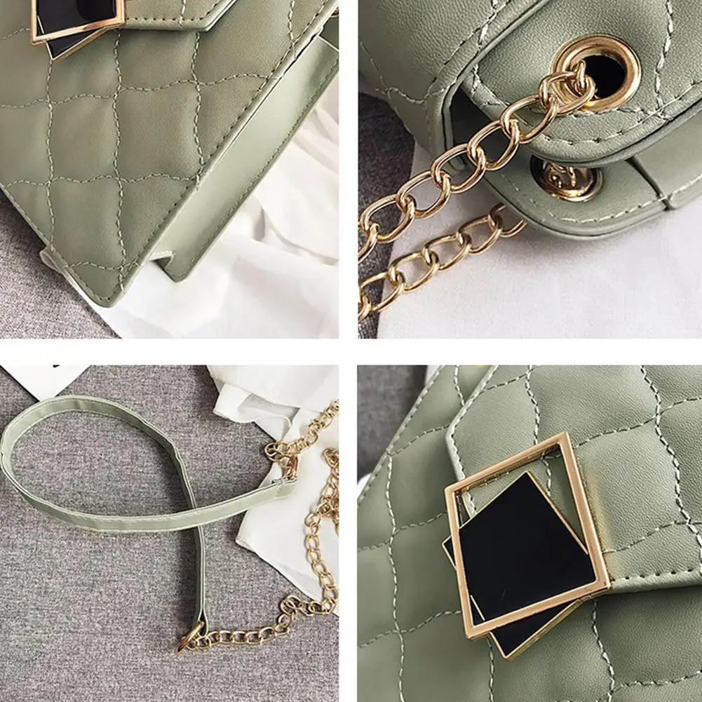 Women Fashion All Match Single Shoulder Chain Strap Satchel Bag