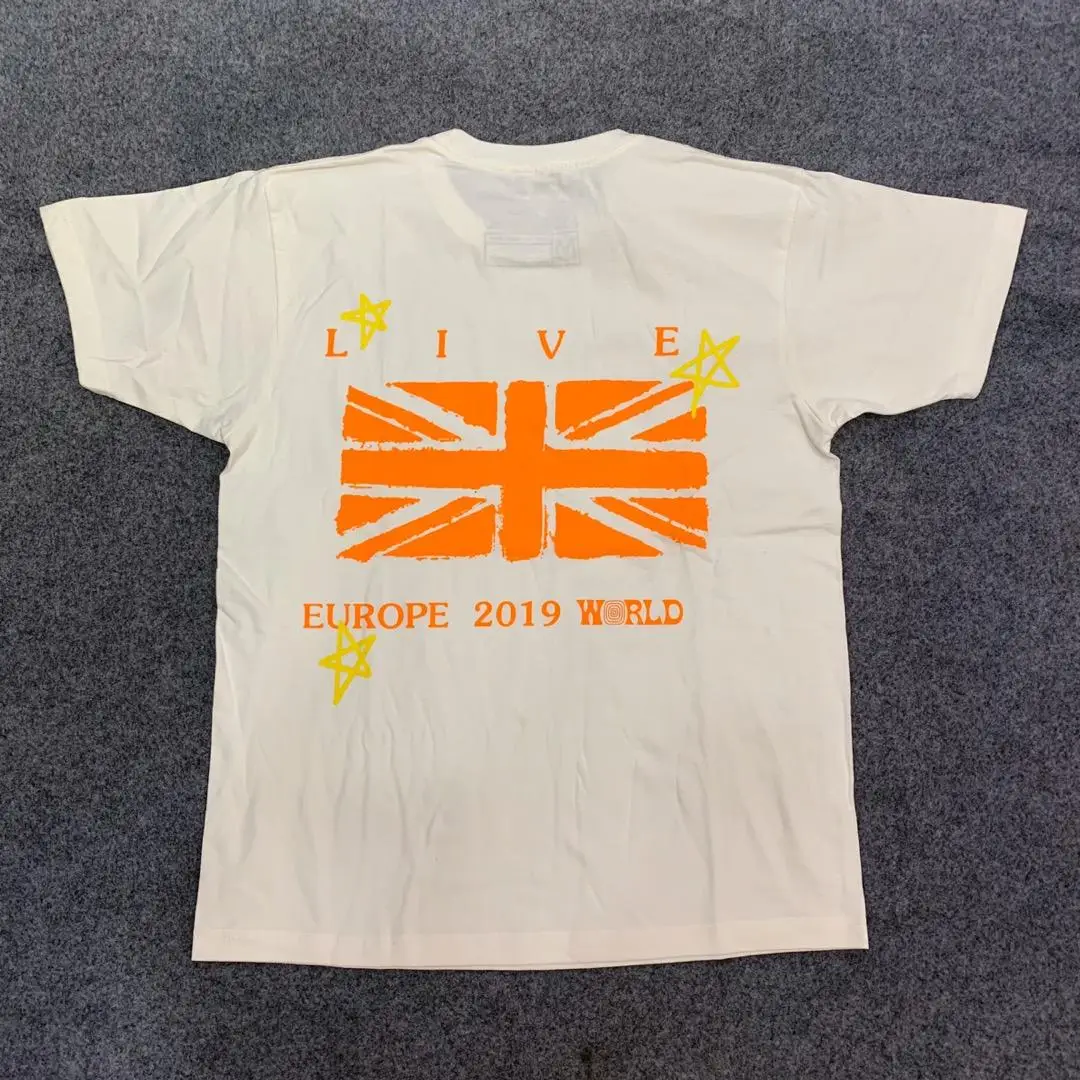 

Travis Scott Astroworld Europe Tour Tshirt London men women Top Tee streetwear 1:1 kanye west ASTROWORLD oversized t shirt