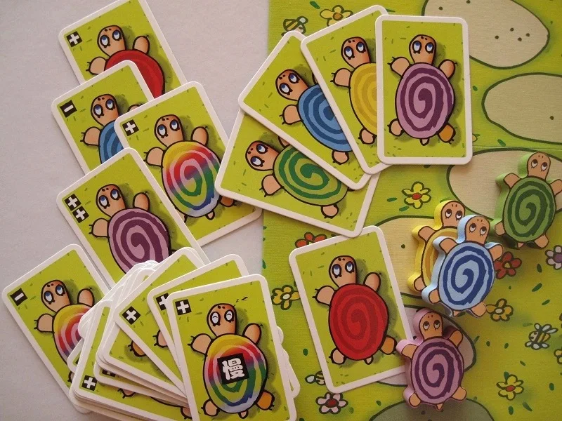 Run черепаха держатель карточек настольных игр китайская версия развивающая Игрушечная модель с памятью