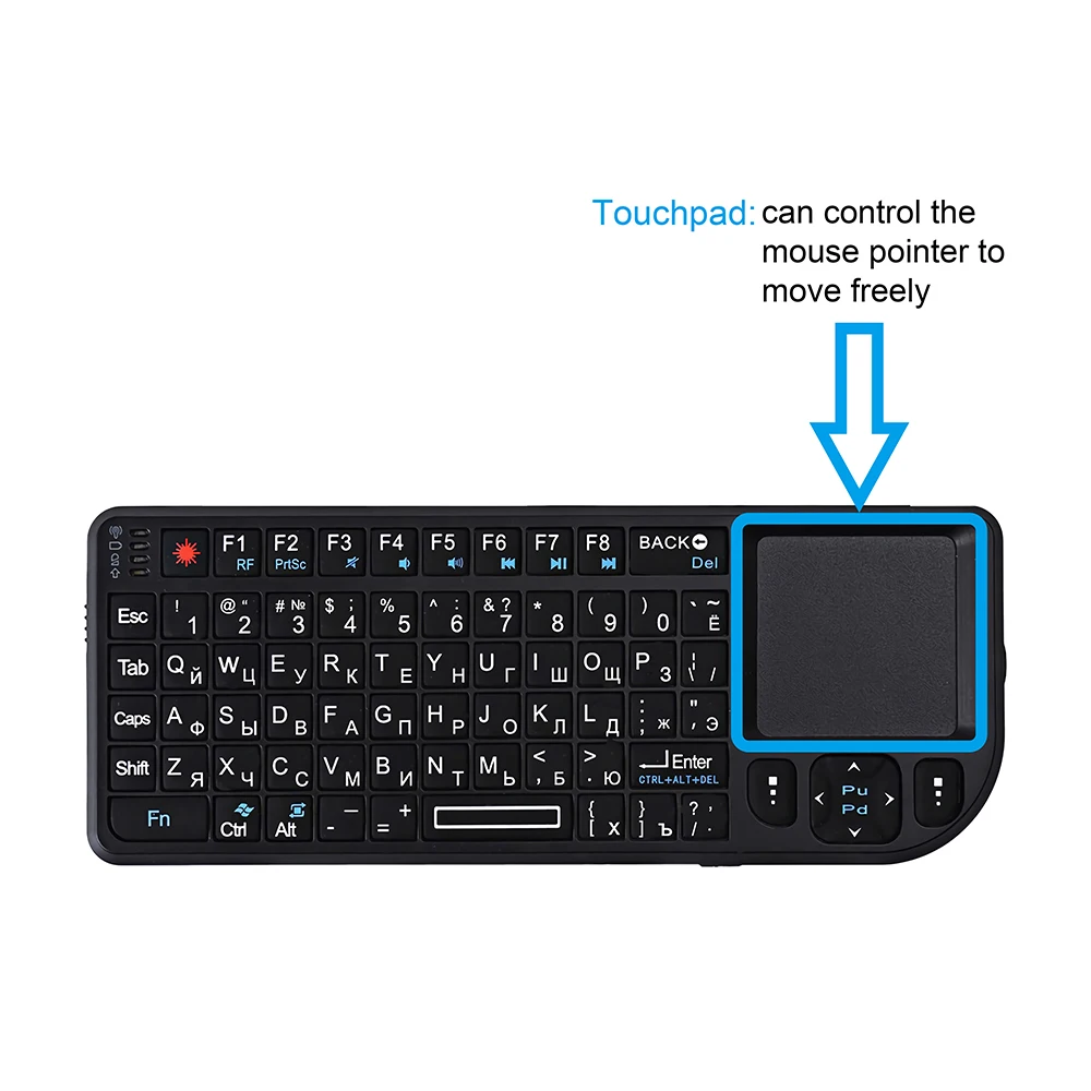 em 1, 2.4g rf, com touchpad, mouse