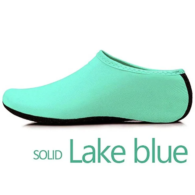 Lake blue Унисекс, носки для дайвинга, босиком, для водных видов спорта, кожаная обувь, Аква-носки, для подводного плавания, для морского бассейна, нескользящие носки, противоскользящие туфли для занятий йогой - Цвет: Lake blue