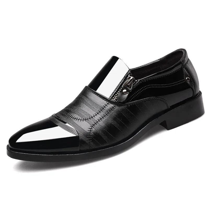 Мужская официальная обувь; Зимние Мужские модельные туфли; Брендовые мужские кожаные туфли; классические мужские деловые туфли из плюша; большие размеры 38-48