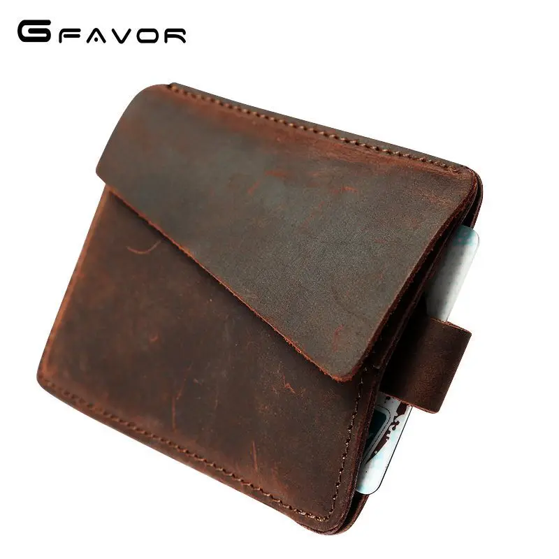 

SOURCE Point Horse Leather Wallet First Layer of Leather Men Short Pulling Card Holder New Style Europe And America Retro Genuin