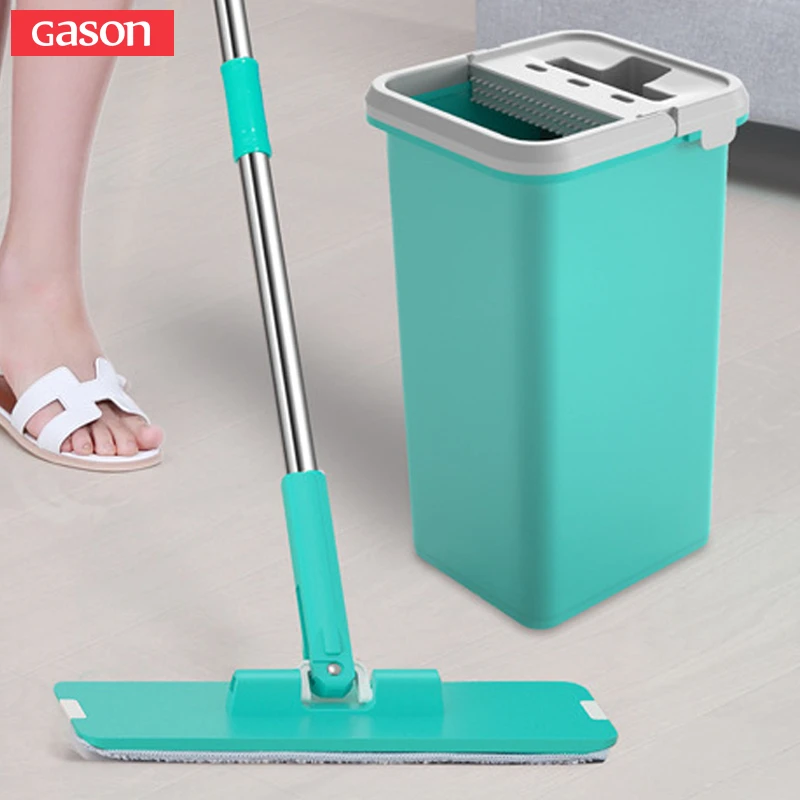 

GASON Spray Magic Automatic Spin Mop Avoid Hand Washing Ultrafine Fiber Cleaning Cloth Home Kitchen Wooden Floor Lazy Fellow Mop