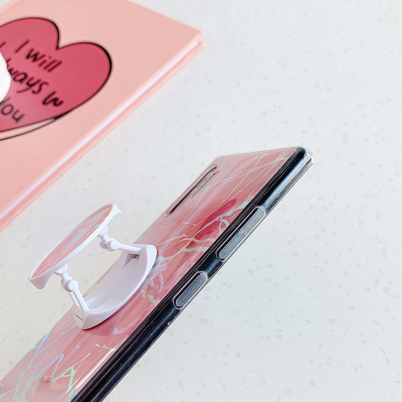 Fashion Electroplated Geometric Marble Kickstand Phone Cases For Samsung Note 8 9 10Pro s20 Ultra s7 s9 s10 plus Soft Back Cover Fashion Electroplated Geometric Marble Kickstand Phone Cases For Samsung Note 8 9 10Pro s20 Ultra s7 s9 s10 plus Soft Back Cover