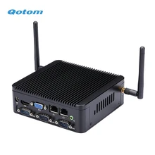 QOTOM мини-ПК Q190P с j1900 процессор Quad core 2.0 GHz работает 24/7 мини компьютер Mini PC Linux